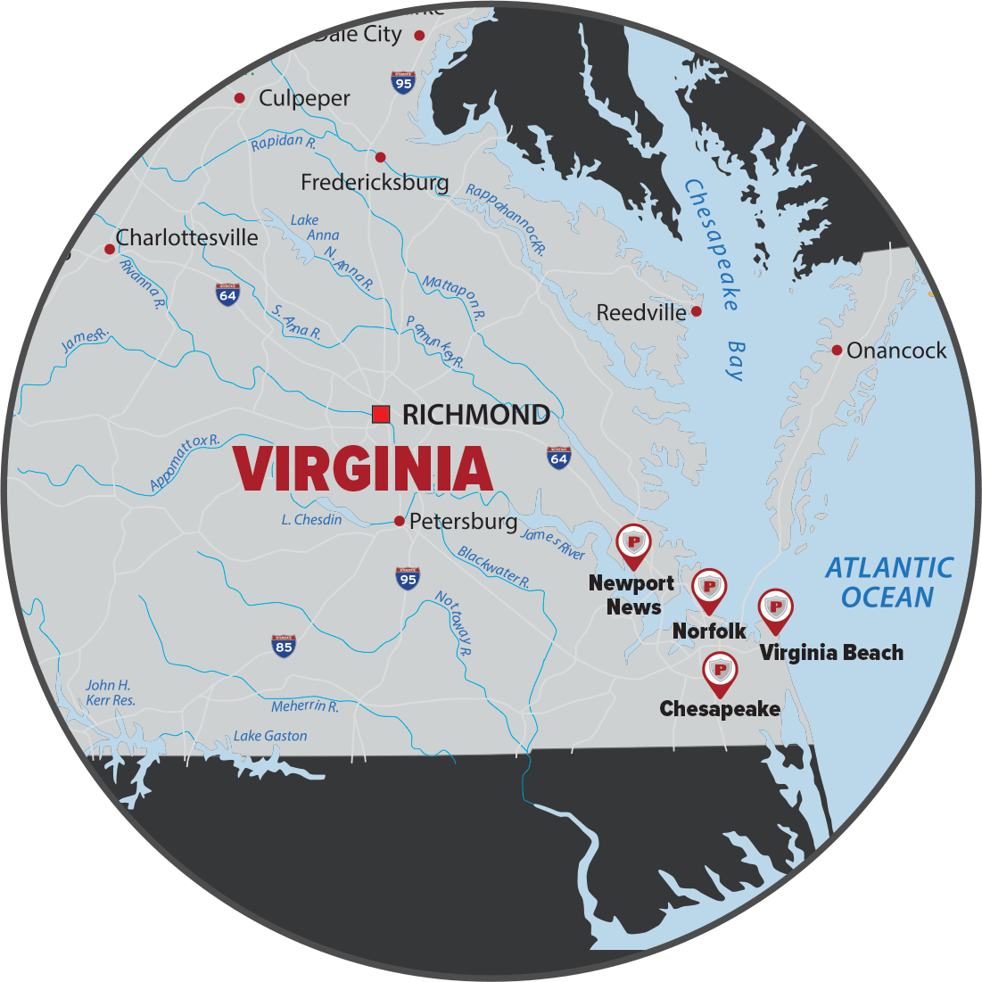 Virginia Service Area