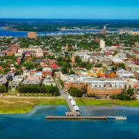 aerial view of charleston, sc